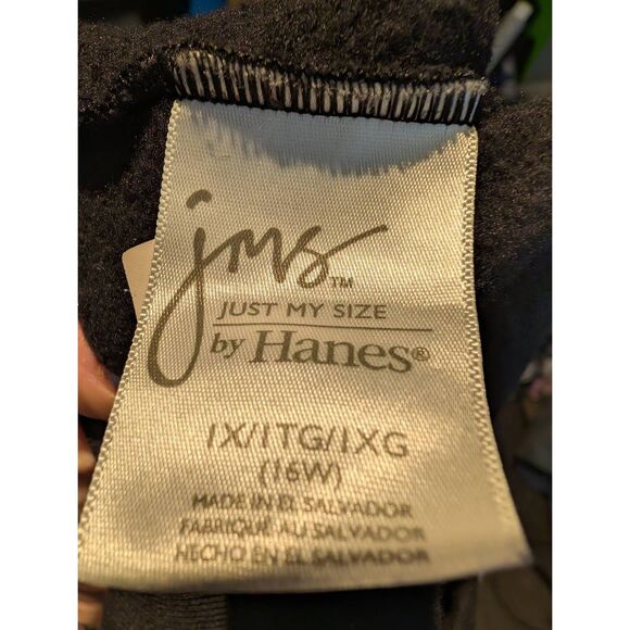 JMS Hanes Black sweatpants size 1X - Picture 3 of 3
